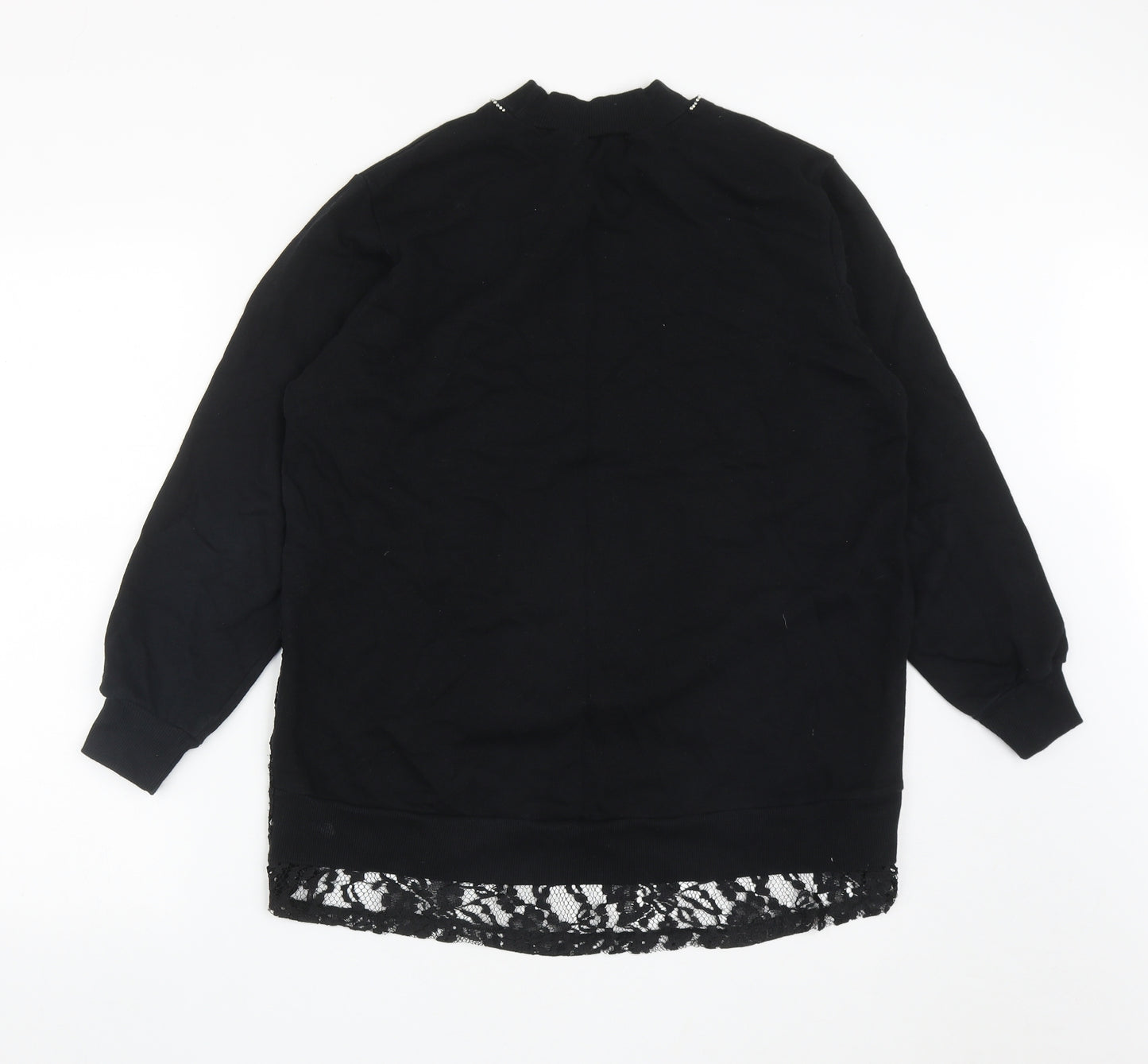 River Island Womens Black  Polyester  Sweatshirt Size S