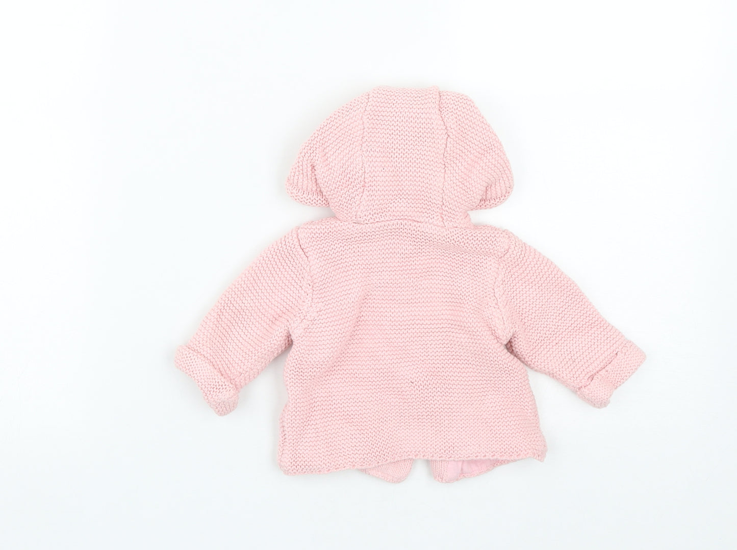 mini club baby Girls Pink  Cotton Cardigan Jumper Size 0-3 Months  Button