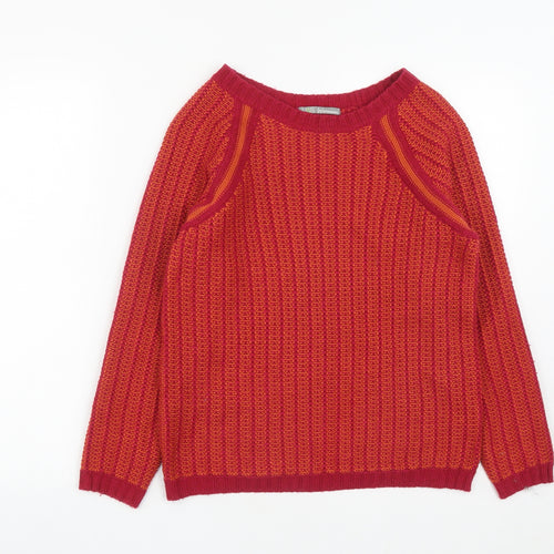 Marks and Spencer Womens Pink Round Neck  Acrylic Pullover Jumper Size 10