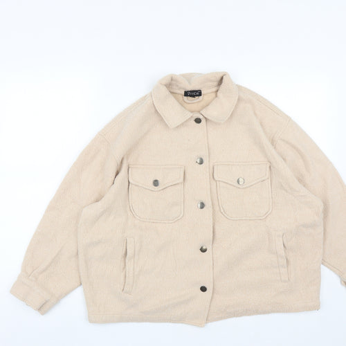 vivchi Womens Beige   Jacket  Size S  Button