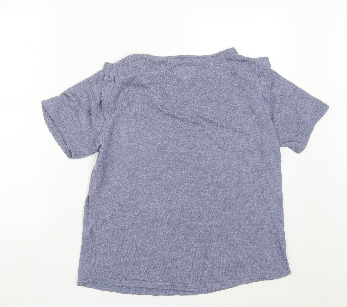 NEXT Womens Blue  Viscose Basic T-Shirt Size M Round Neck