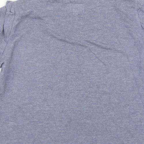 NEXT Womens Blue  Viscose Basic T-Shirt Size M Round Neck