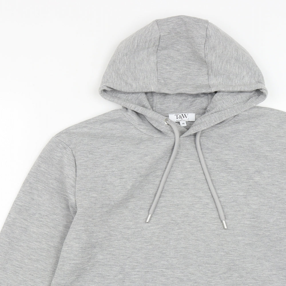 Taylor & Wright Mens Grey  Polyester Pullover Hoodie Size M