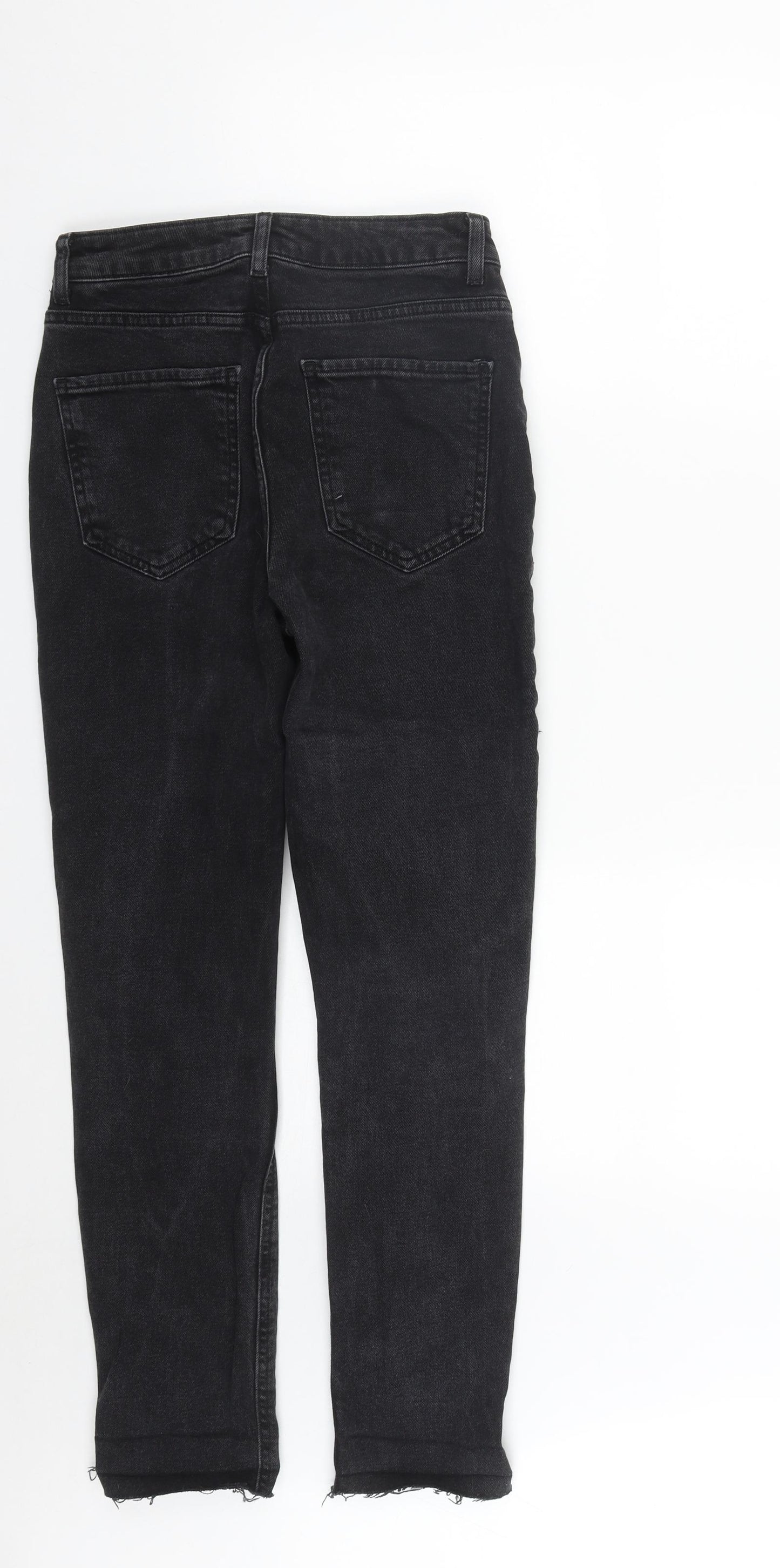 New Look Girls Black  Cotton Straight Jeans Size 13 Years  Regular Zip