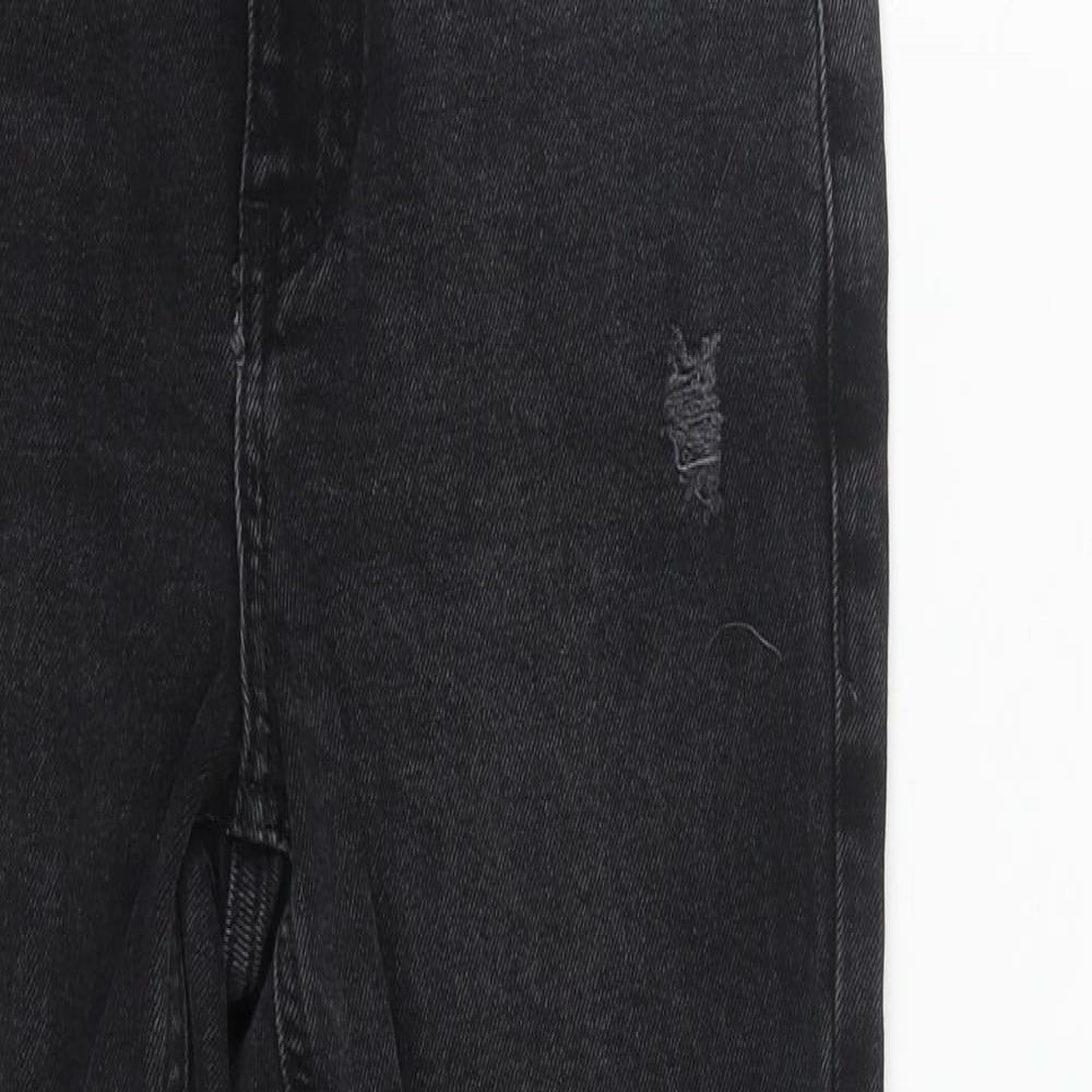 New Look Girls Black  Cotton Straight Jeans Size 13 Years  Regular Zip
