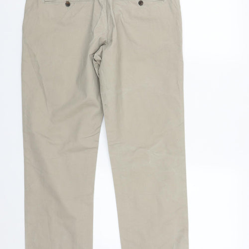 Hammond & CO Mens Beige  Polyester Trousers  Size 34 in L27 in Regular Zip