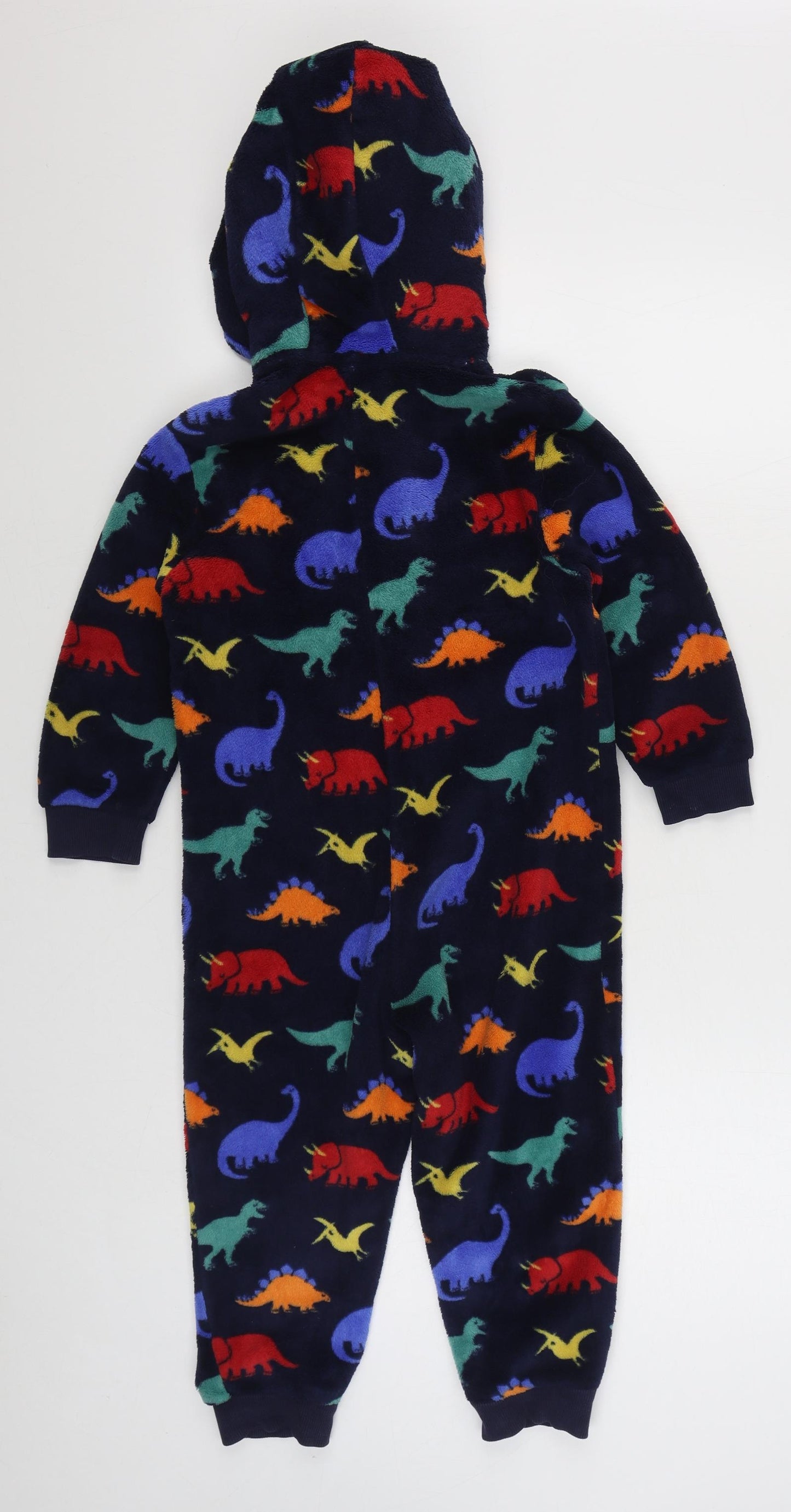 Marks and Spencer Boys Blue Geometric Polyester  One Piece Size 4-5 Years  Zip