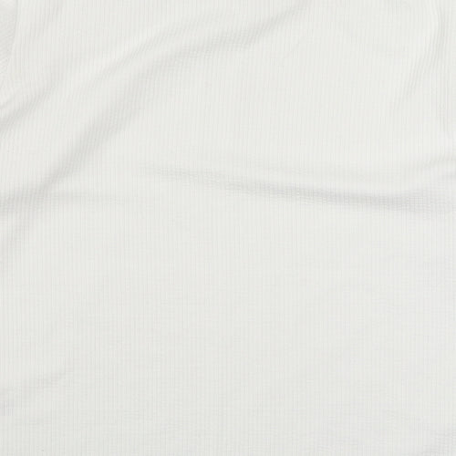 Savida Womens White Roll Neck  Polyester Pullover Jumper Size XL
