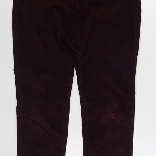 Lisette Womens Purple  Cotton Jegging Trousers Size 30 in L30 in Regular
