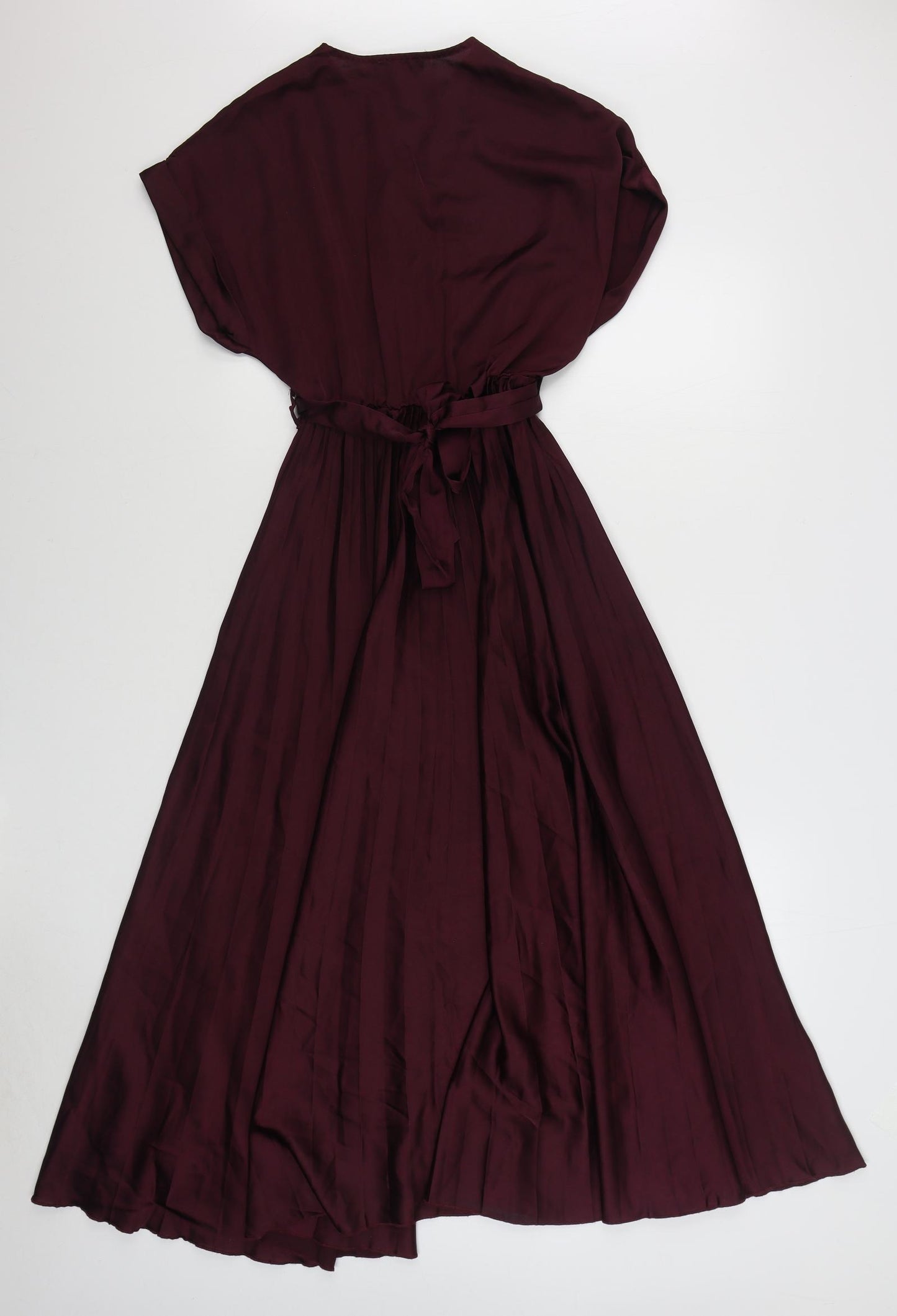 New Look Womens Purple  Polyester A-Line  Size 8  V-Neck Tie
