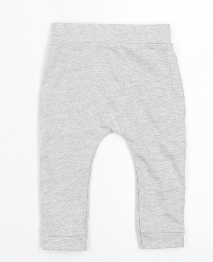 Dunnes Stores Girls Grey  Cotton Capri Trousers Size 6-9 Months  Pullover