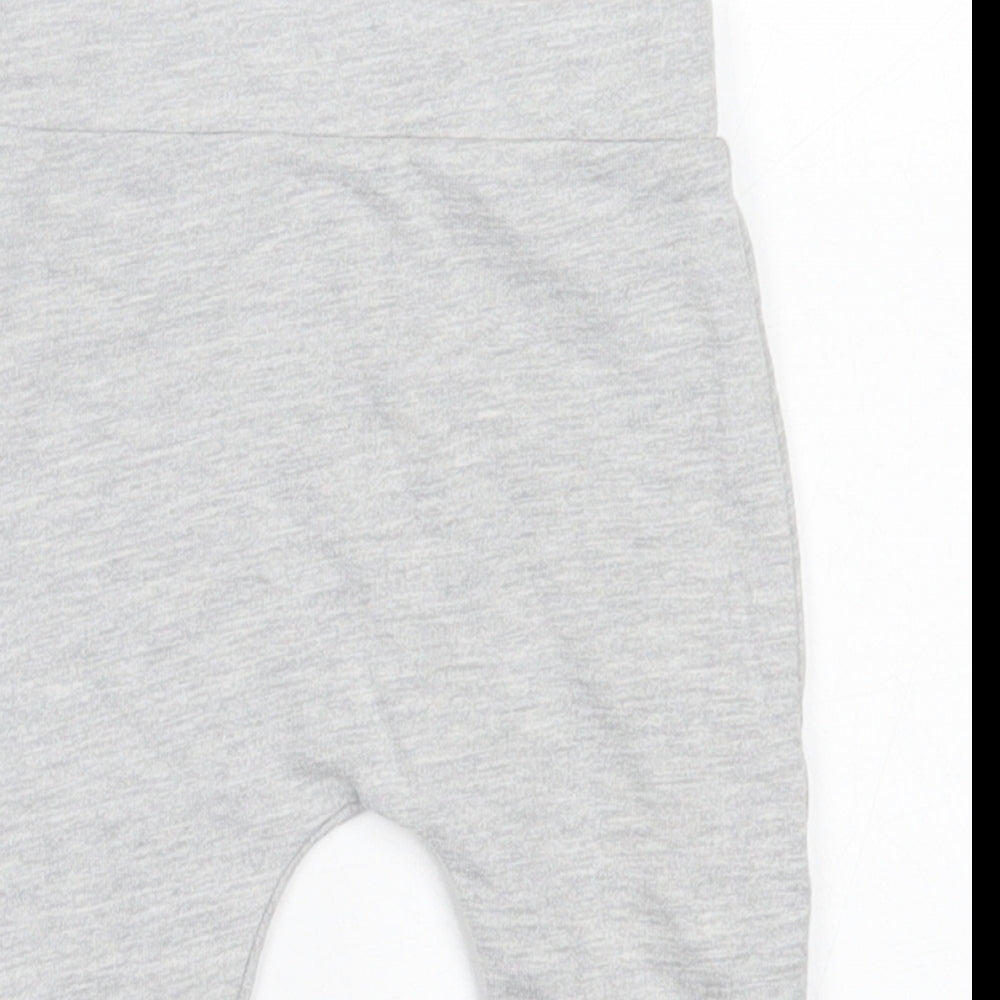 Dunnes Stores Girls Grey  Cotton Capri Trousers Size 6-9 Months  Pullover
