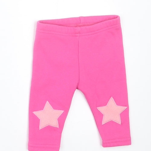 NEXT Girls Pink  Polyester Capri Trousers Size 3-6 Months  Pullover