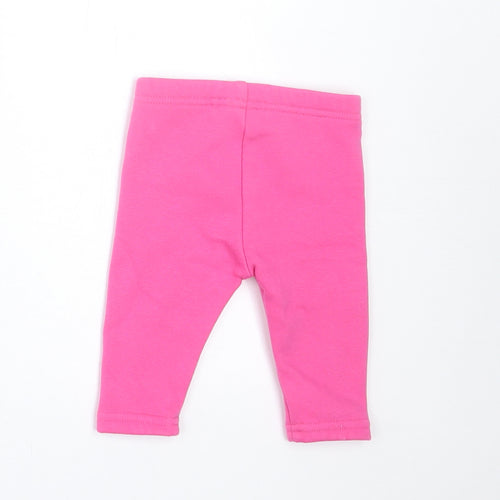 NEXT Girls Pink  Polyester Capri Trousers Size 3-6 Months  Pullover