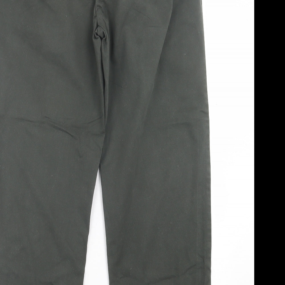 Blue Harbour Mens Green  Cotton Chino Trousers Size 34 in L33 in Regular Button
