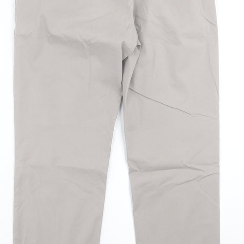 Blue Harbour Mens Beige  Cotton Chino Trousers Size 34 in L29 in Regular Button
