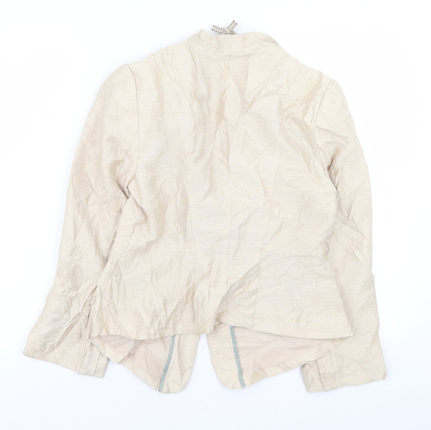 H&M Womens Beige   Jacket Blazer Size 10