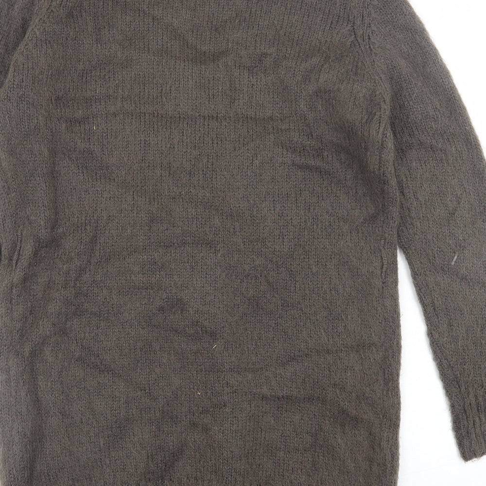 Atmosphere Womens Brown V-Neck  Acrylic Cardigan Jumper Size M