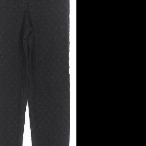 SheIn Womens Black  Polyester Capri Leggings Size S L28 in