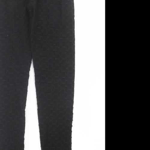 SheIn Womens Black  Polyester Capri Leggings Size S L28 in