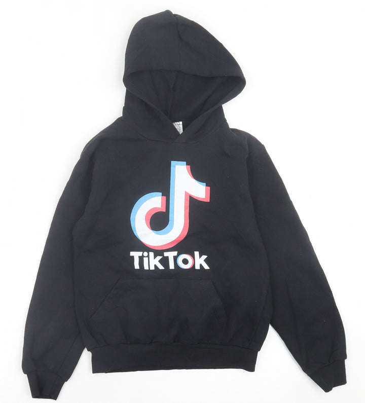 Primark Girls Black Polyester Pullover Hoodie Size 10 Years Pullover - TikTok