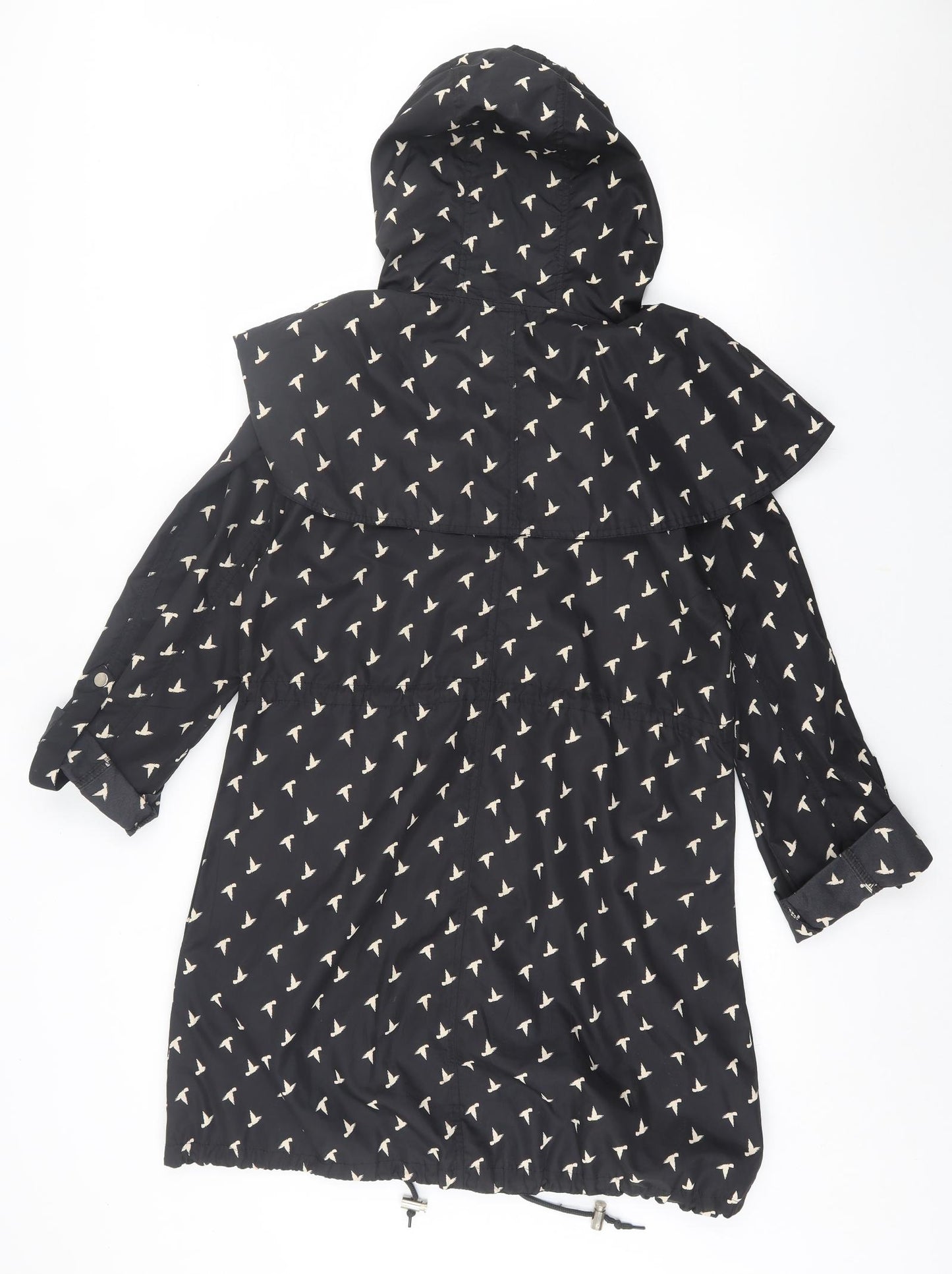 Denim & Co. Womens Black Geometric  Jacket  Size XS  Zip