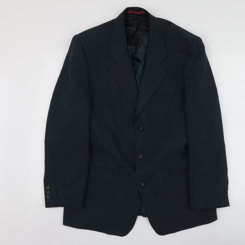 Debenhams Mens Green  Polyester Jacket Suit Jacket Size M