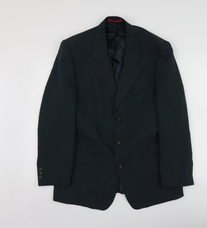Debenhams Mens Green  Polyester Jacket Suit Jacket Size M