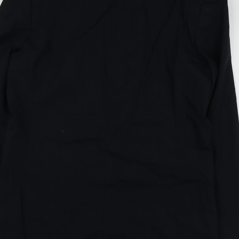 M&S Mens Black  Wool Jacket Suit Jacket Size M