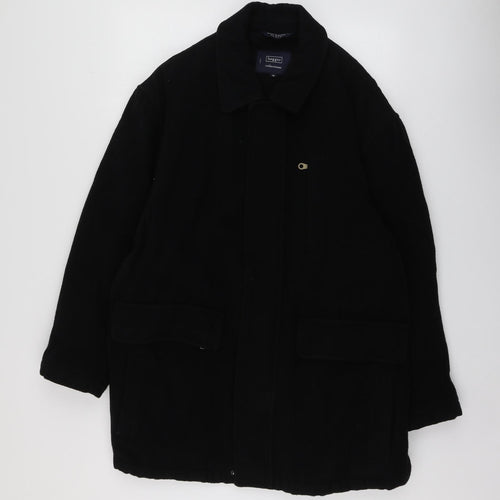 Haggar Mens Beige   Pea Coat Coat Size M