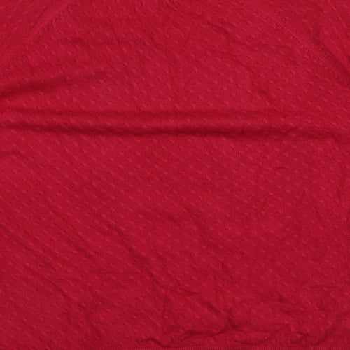 Per Una Womens Pink Round Neck  Acrylic Pullover Jumper Size 20