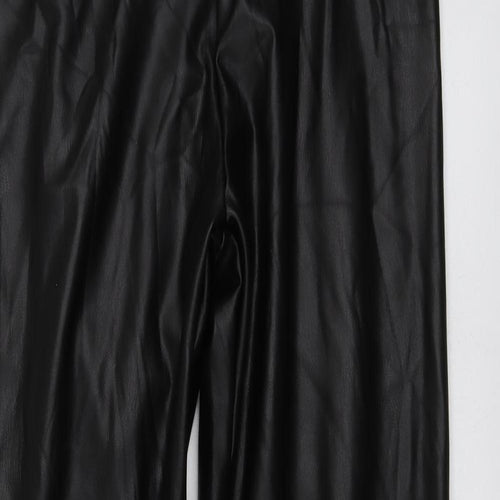 M&Co Womens Black  Polyester Jegging Trousers Size 12 L29 in Regular