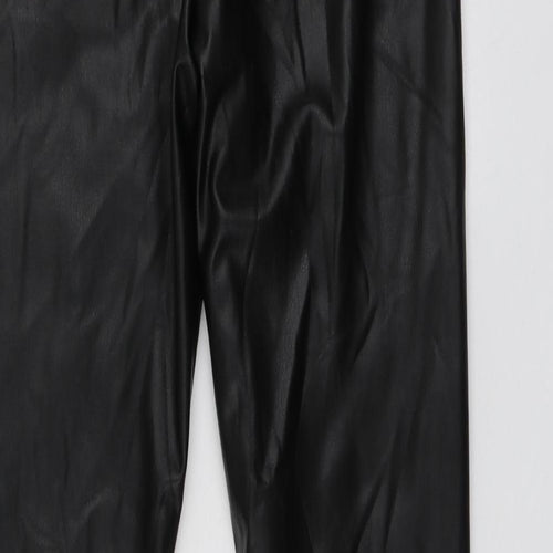 M&Co Womens Black  Polyester Jegging Trousers Size 12 L29 in Regular