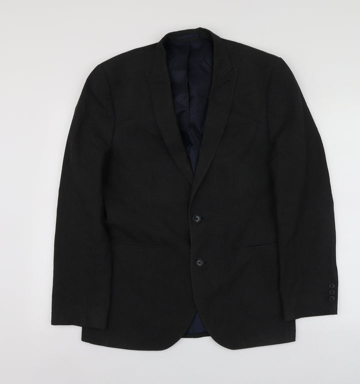 NEXT Mens Grey  Polyester Jacket Suit Jacket Size M