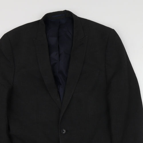 NEXT Mens Grey  Polyester Jacket Suit Jacket Size M