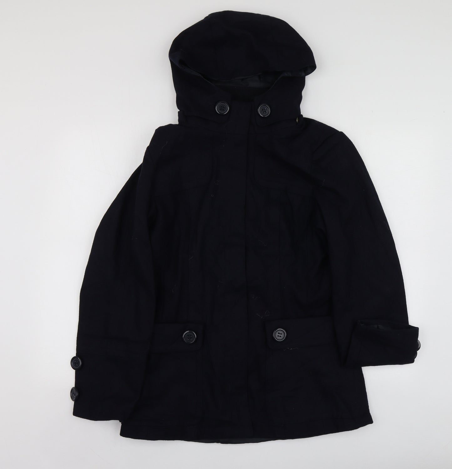 Evita Womens Blue   Overcoat Coat Size 14