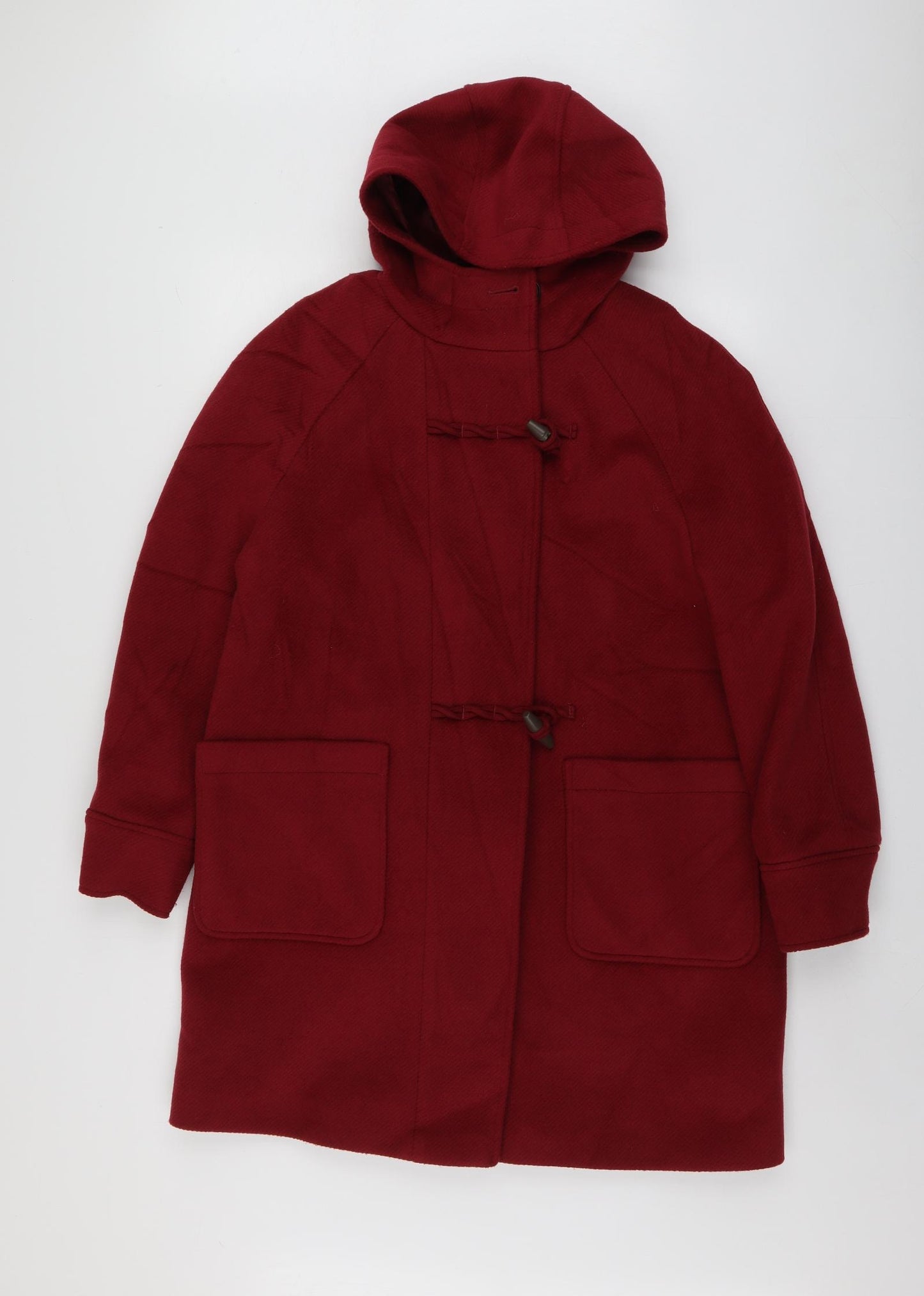 M7S Womens Red   Overcoat Coat Size 14