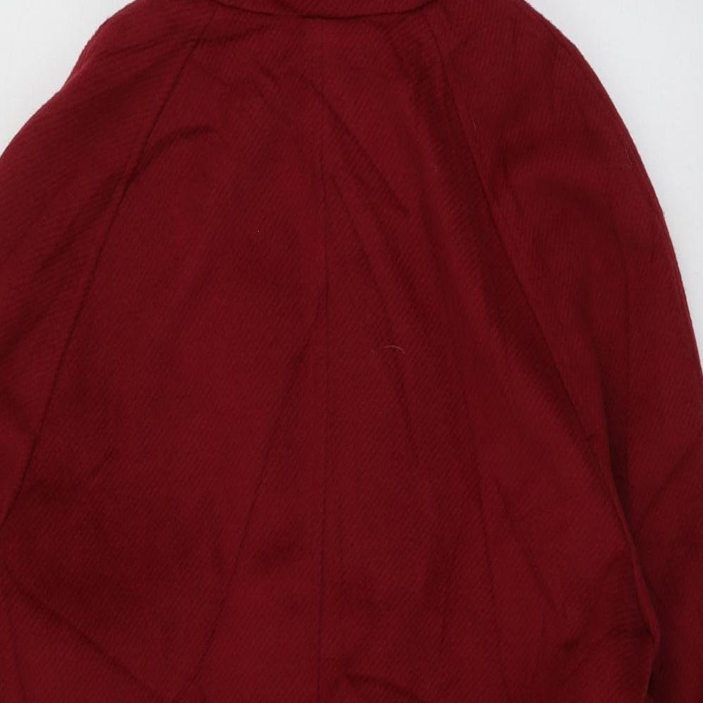 M7S Womens Red   Overcoat Coat Size 14
