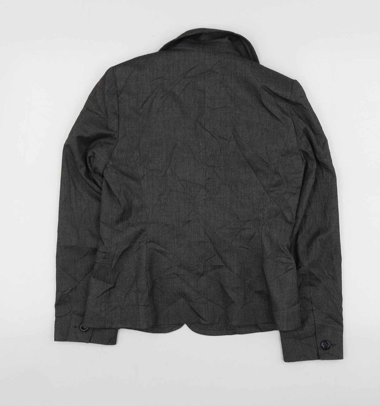 BHS Womens Grey  Polyester  Suit Jacket Size 8