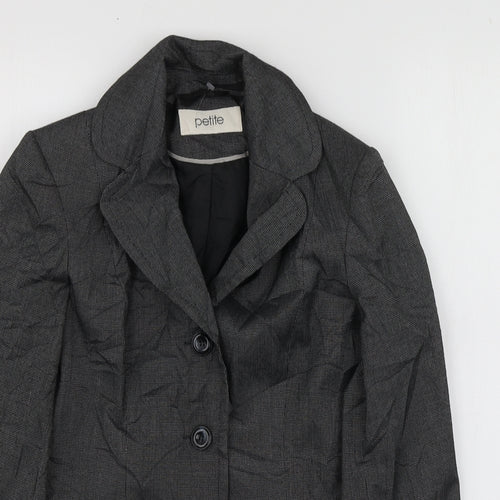BHS Womens Grey  Polyester  Suit Jacket Size 8