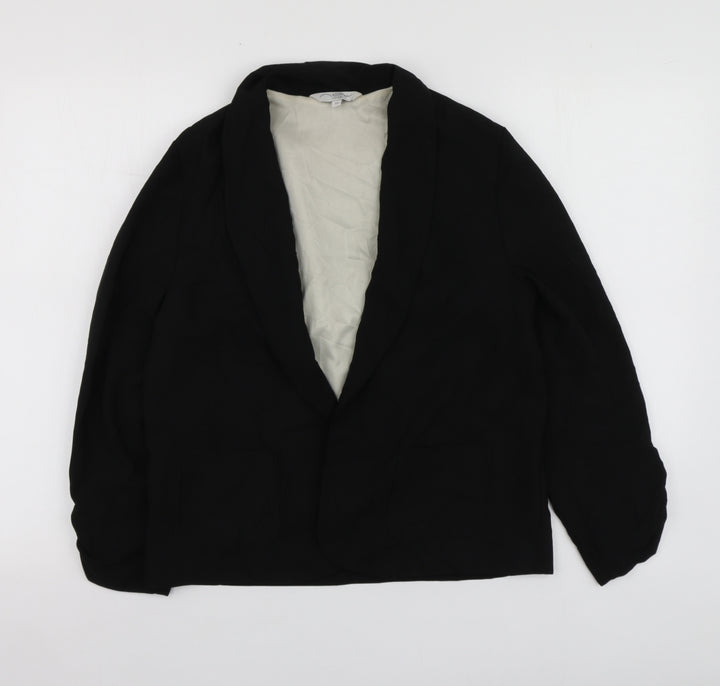 New Look Womens Black  Polyester Jacket Blazer Size 10