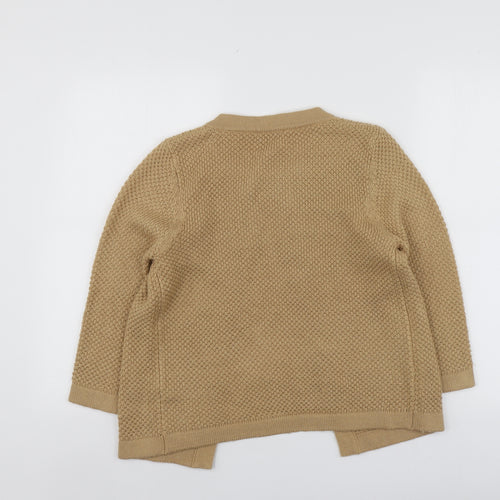 Love Kintwaer Womens Beige Round Neck  Acrylic Cardigan Jumper Size 10