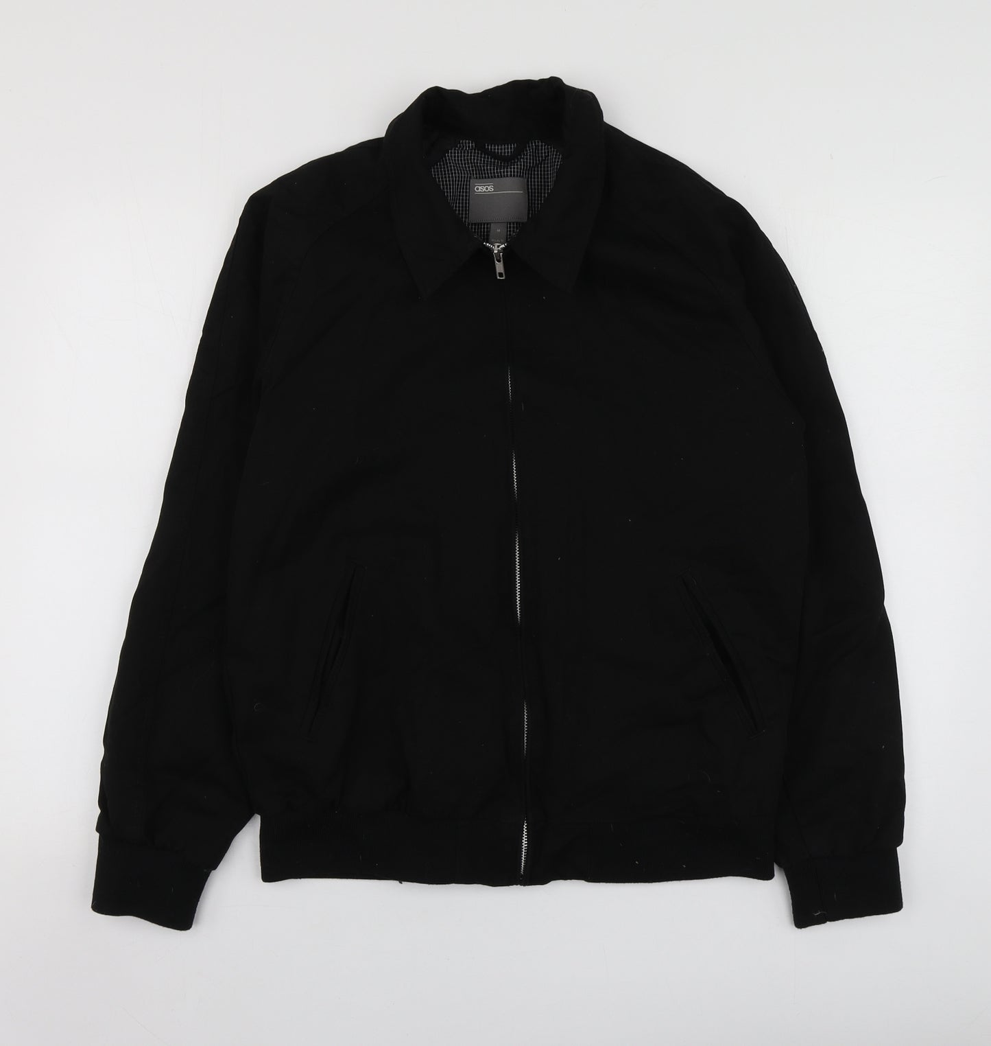 ASOS Mens Black   Bomber Jacket Jacket Size M