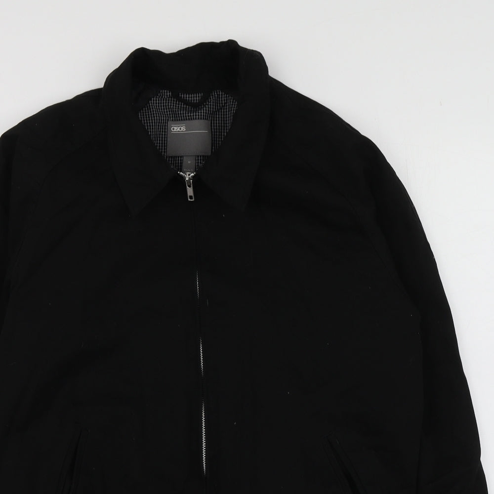 ASOS Mens Black   Bomber Jacket Jacket Size M