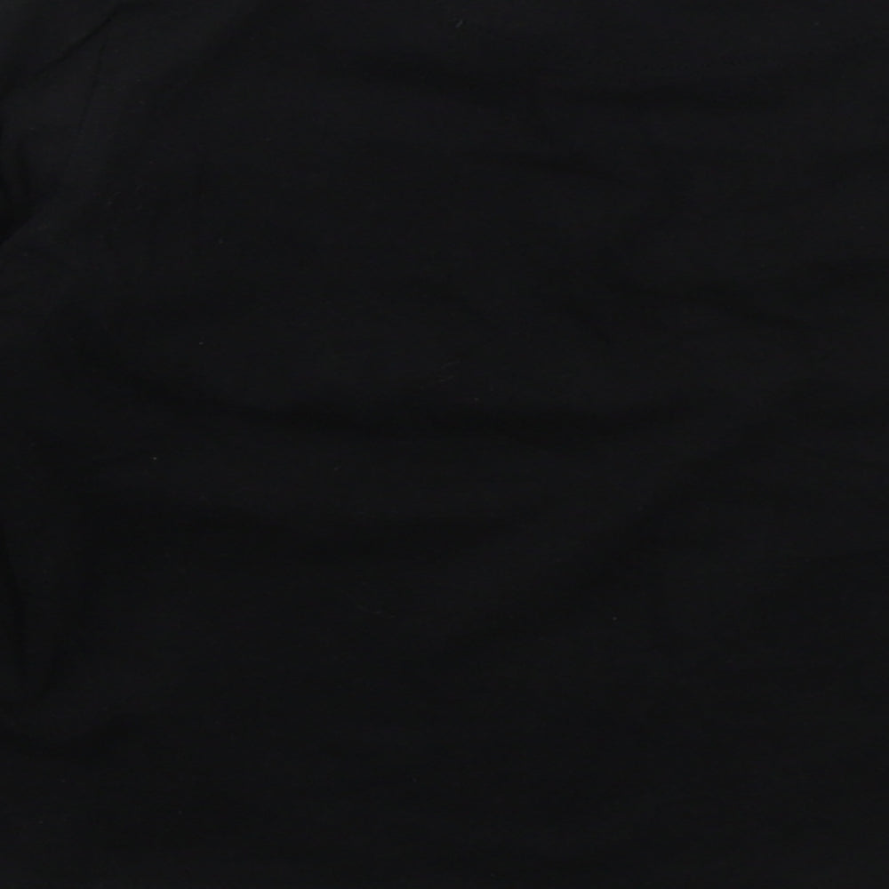 SoulCal&Co Boys Black  Cotton Basic T-Shirt Size 6-7 Years Crew Neck Pullover