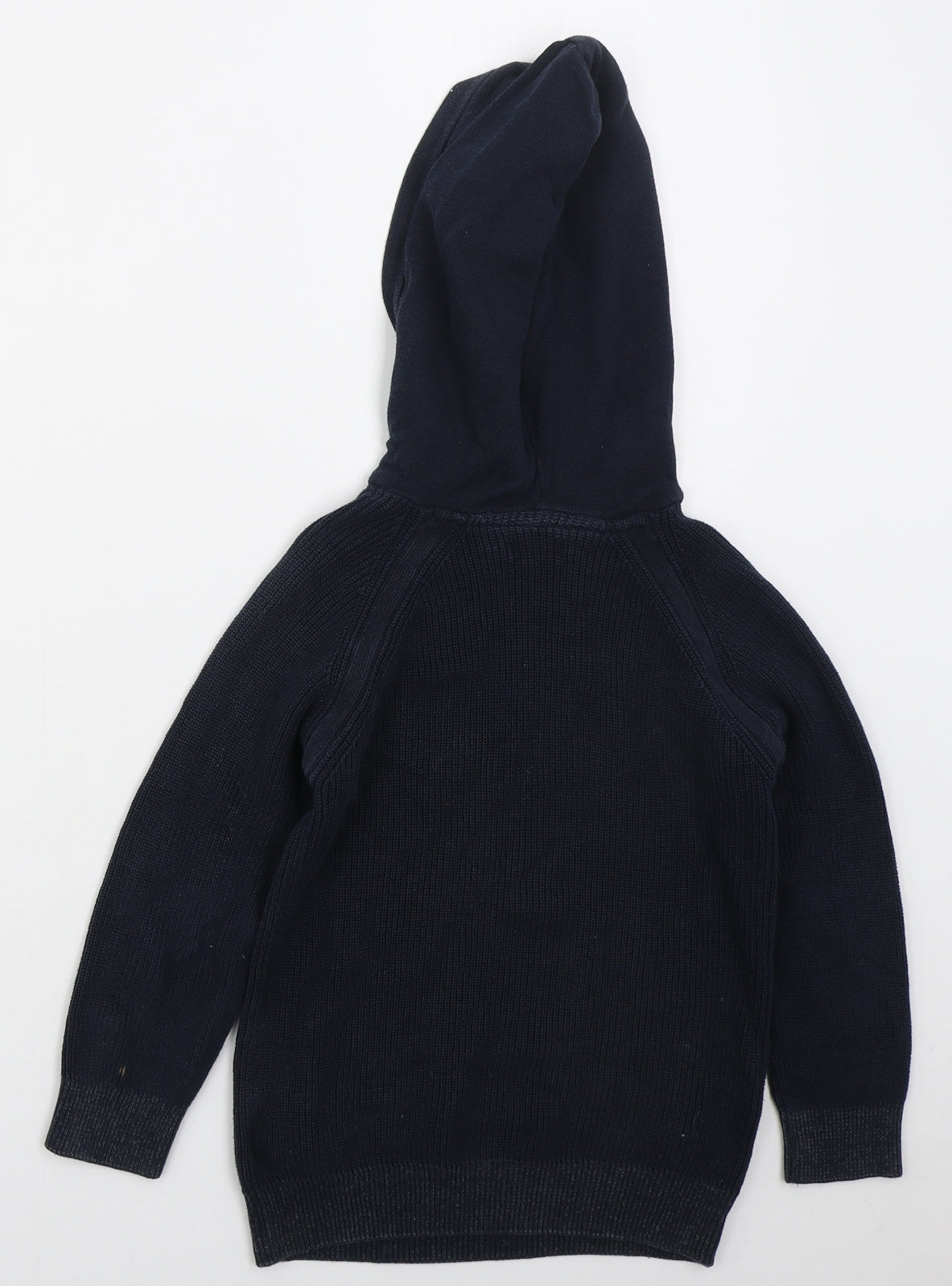 NEXT Boys Blue  Cotton Pullover Hoodie Size 6 Years  Pullover