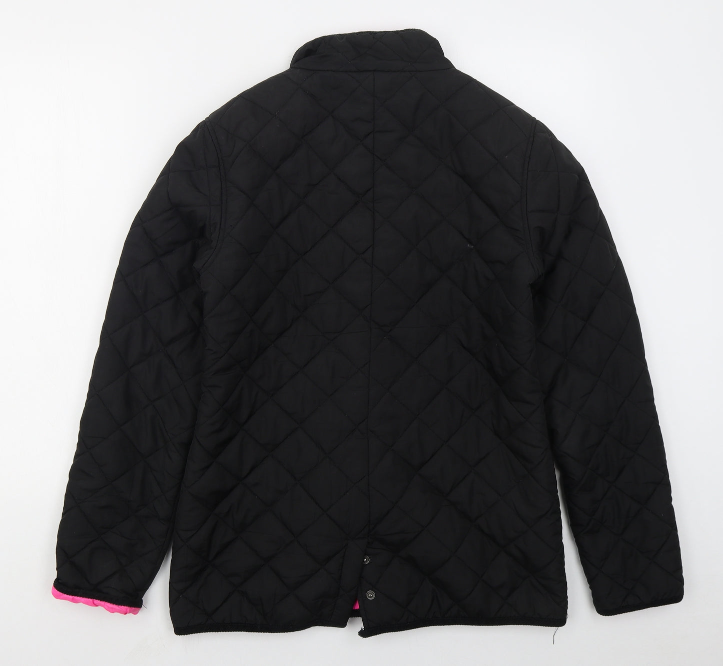 No Fear Womens Black   Quilted Coat Size 14  Zip