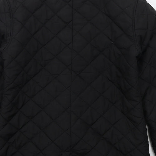 No Fear Womens Black   Quilted Coat Size 14  Zip