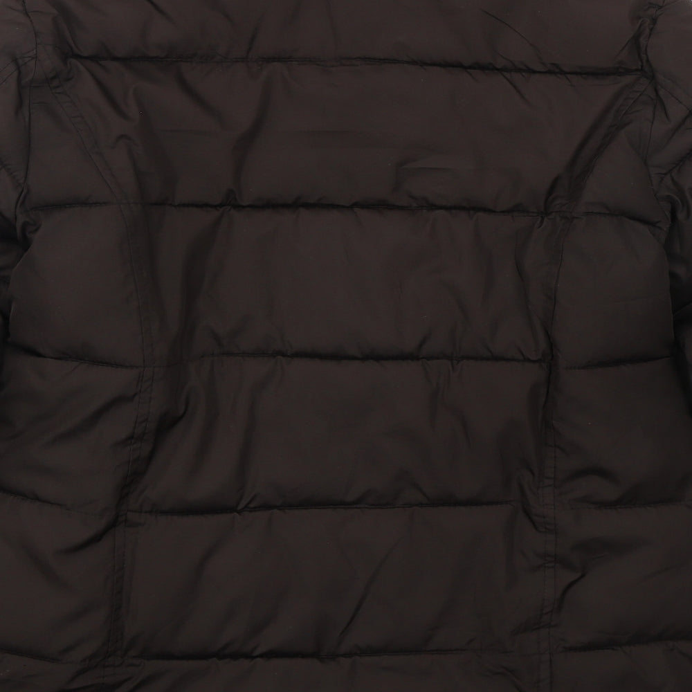 Avenue Womens Brown   Quilted Coat Size 12  Zip