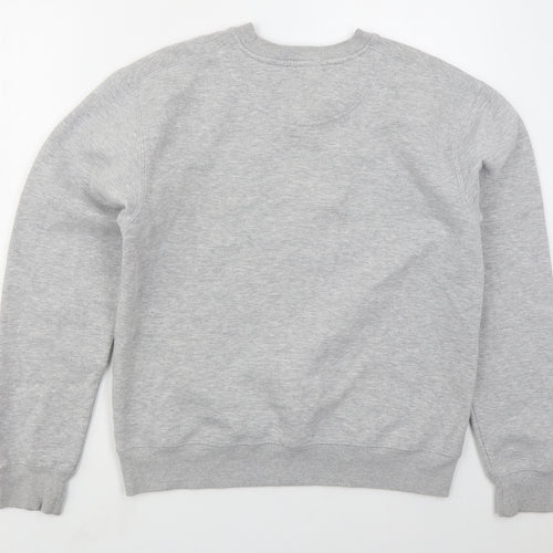 Famous Mens Grey  Cotton Pullover Sweatshirt Size L   - Universite Paris